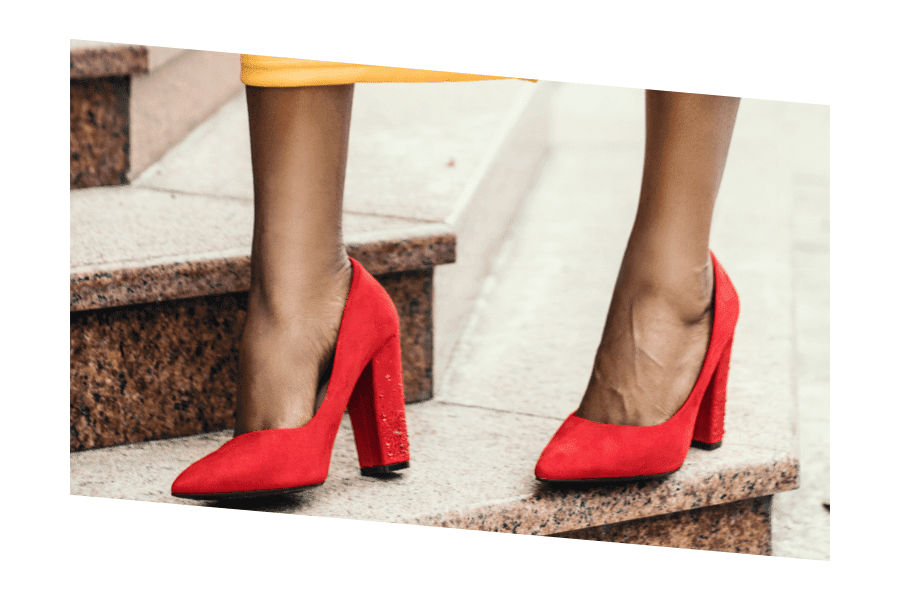 types of heels on pumps