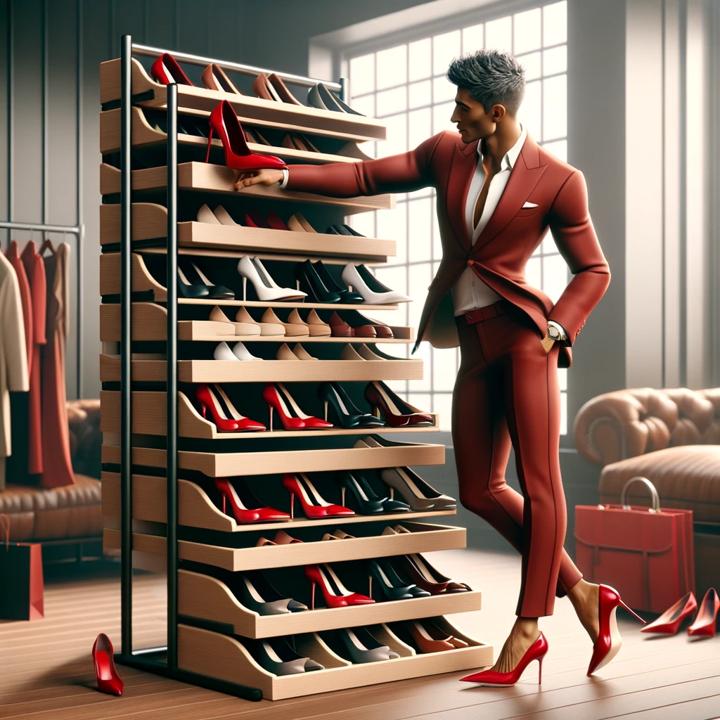 High heel storage